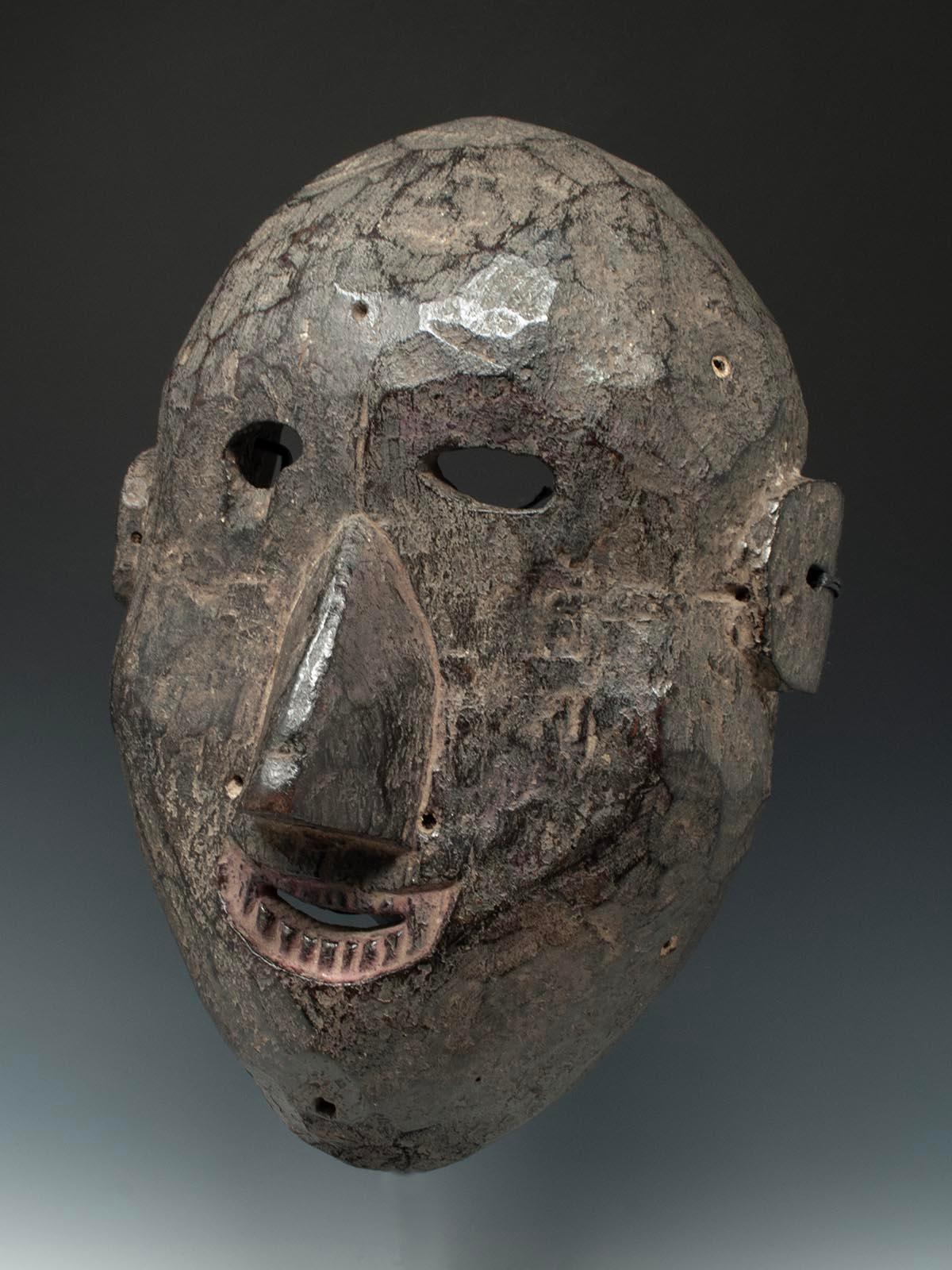 Nepalese Late 19th-Early 20th Century Tribal Mask, West Nepal For Sale
