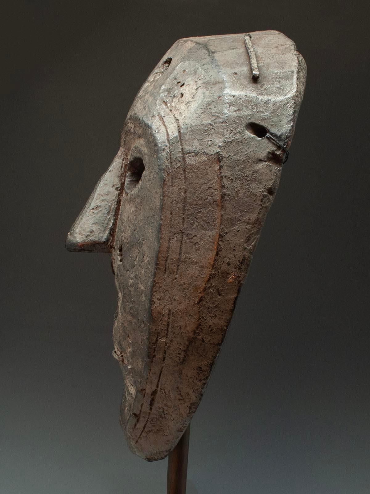 Nepalese Late 19th-Early 20th Century Tribal Mask, West Nepal For Sale