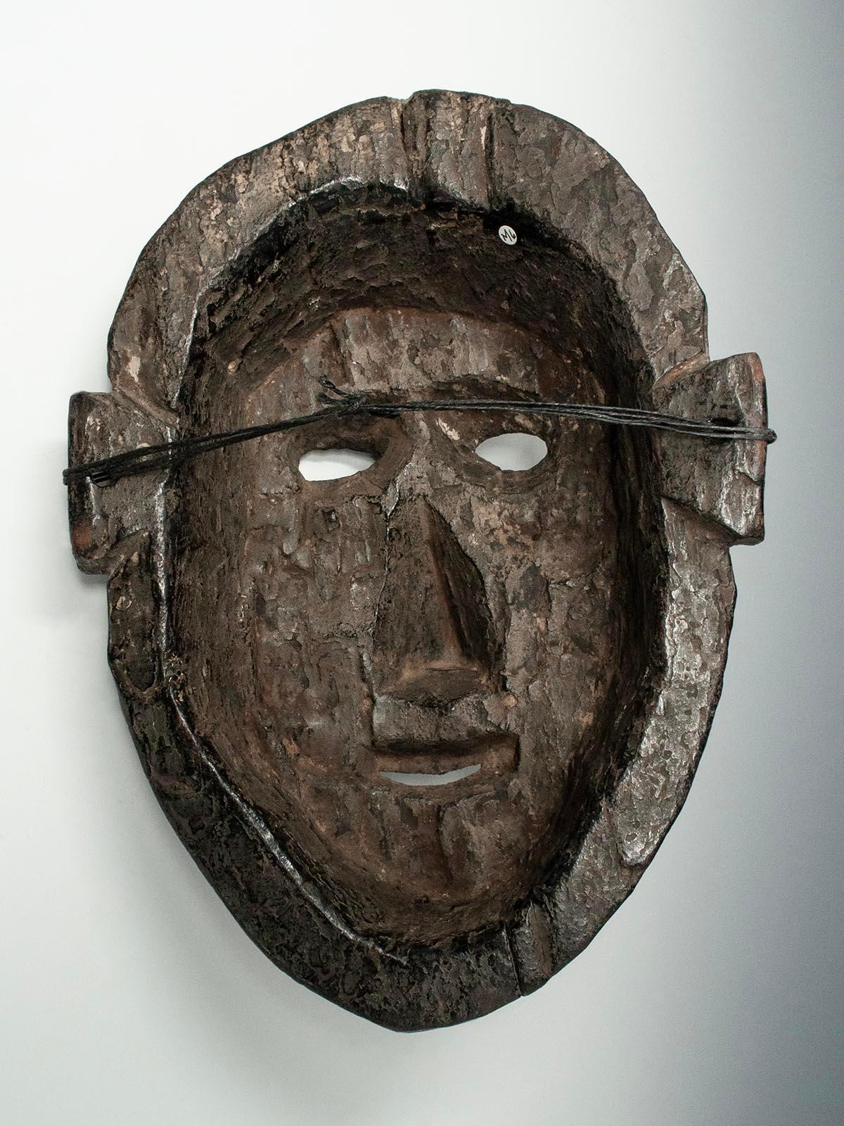 19th Century Late 19th-Early 20th Century Tribal Mask, West Nepal For Sale