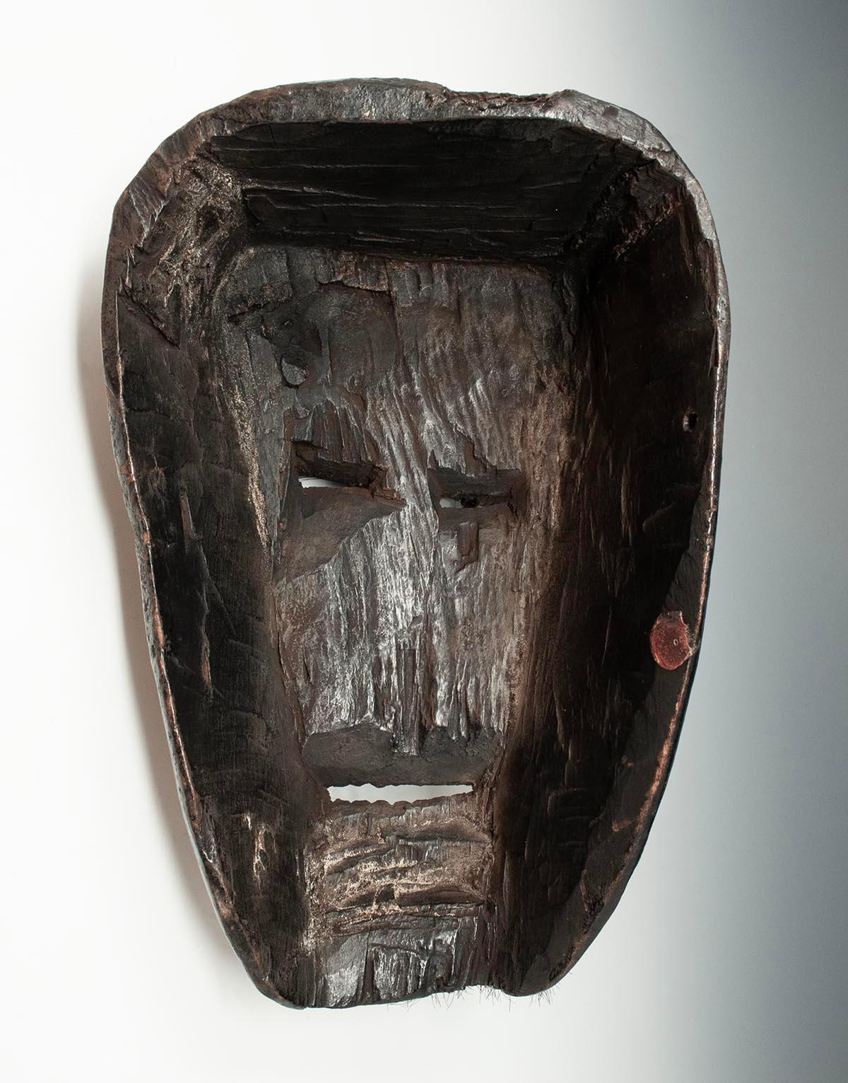 Late 19th-Early 20th Century Tribal Mask, West Nepal In Good Condition For Sale In Point Richmond, CA