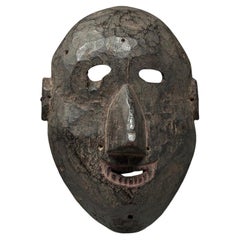 Antique Late 19th-Early 20th Century Tribal Mask, West Nepal