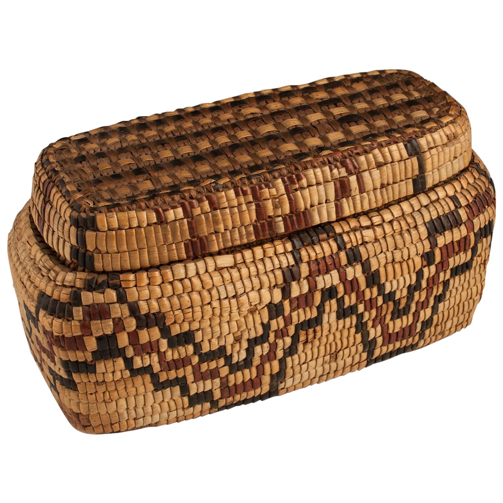 Late 19th-Early 20th Century Tribal Native American Columbia River Basket