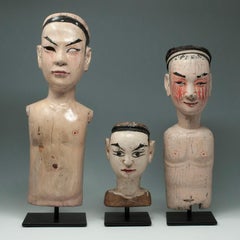 Late 19th-Early 20th Century Trio of Puppets, China