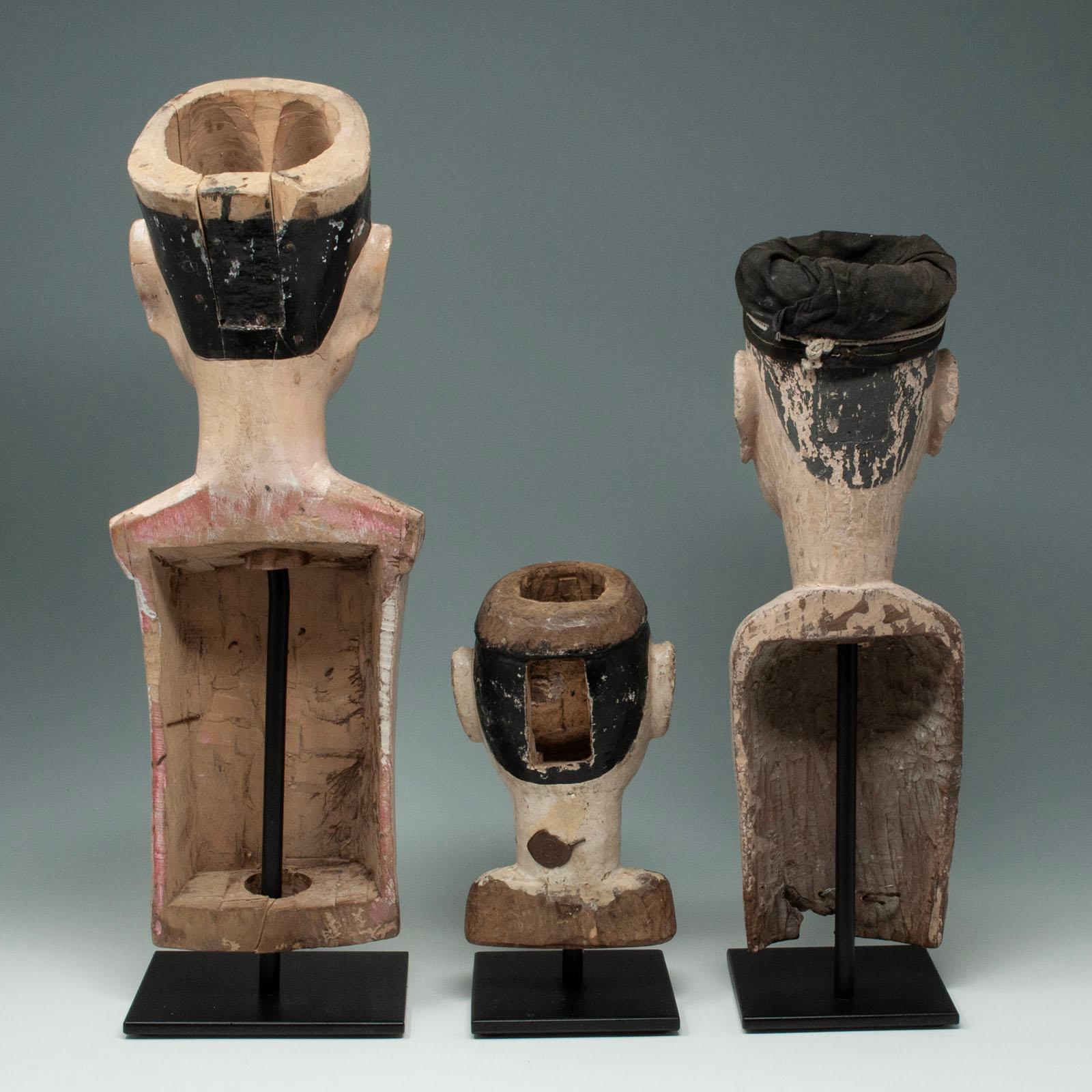 Chinese Late 19th-Early 20th Century Trio of Puppets, China For Sale