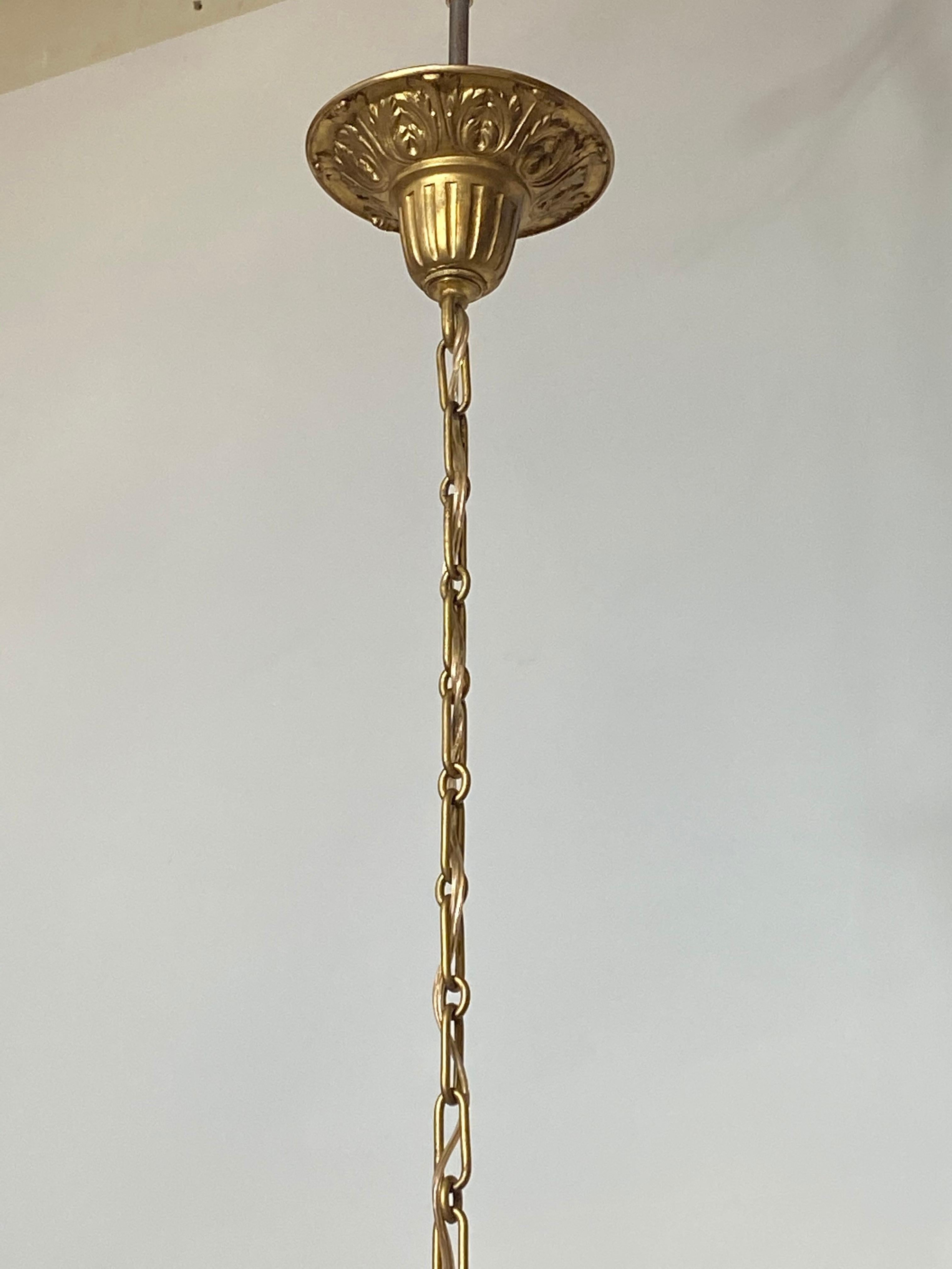 Baroque Late 19th-Early 20th Century Venetian Style Wood and Metal Hanging Lantern