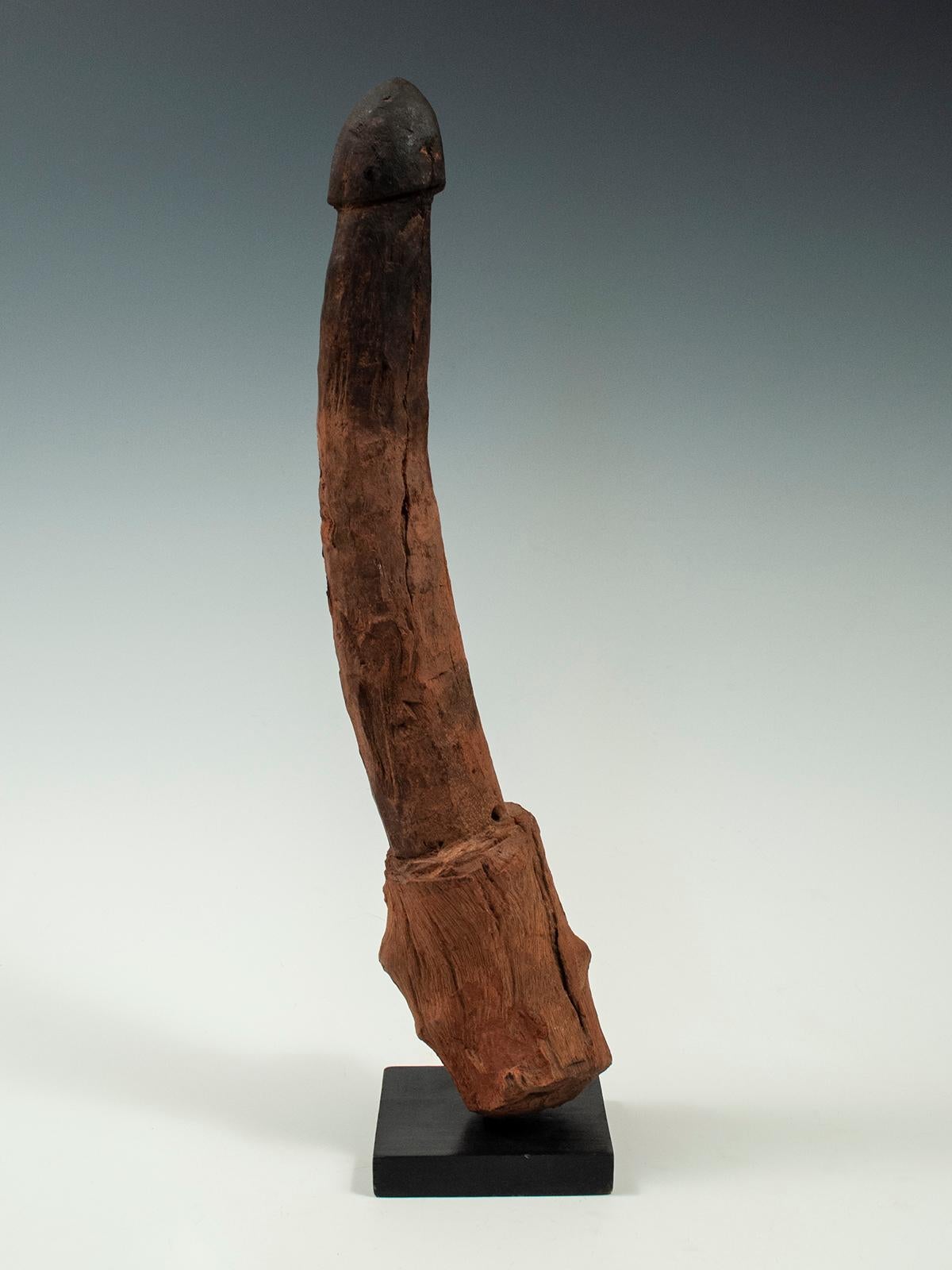 Tribal Late 19th-Early 20th Century Wood Legba Phallus, Fon People, West Africa
