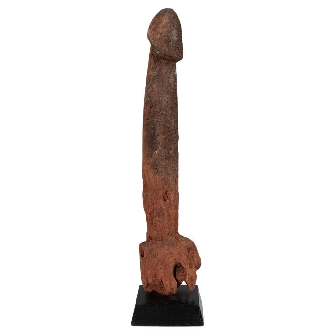 Late 19th-Early 20th Century Wood Legba Phallus, Fon People, West Africa