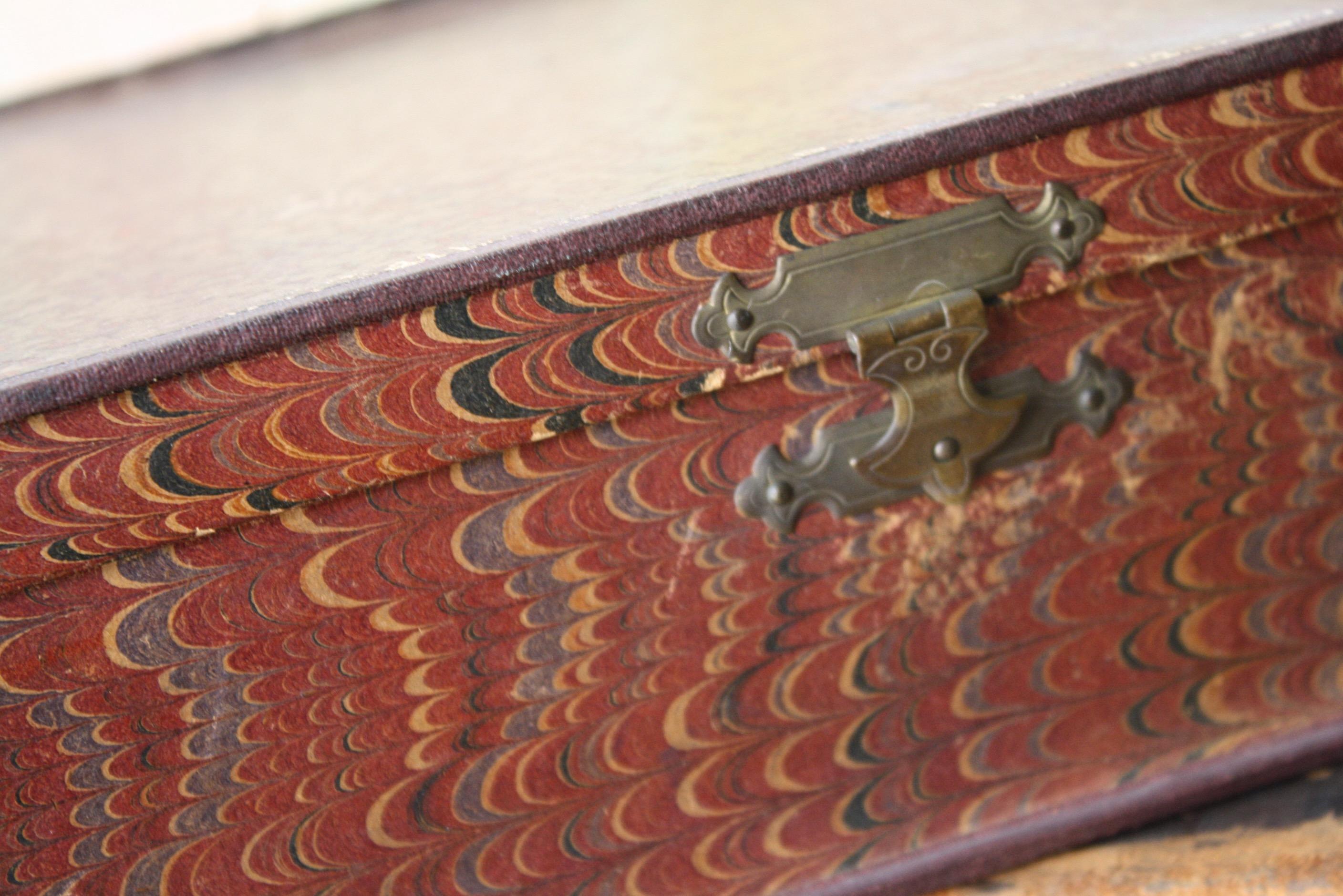 Late 19th/Early 20th Collection of Four French Leather & Board Faux Book Boxes 4