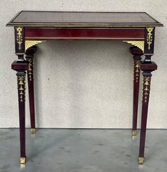 Late 19th Empire Style Rectangular Coffee or Side Table in François Linke Style