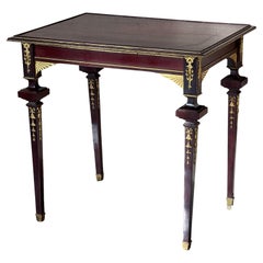 Late 19th Empire Style Rectangular Coffee or Side Table in François Linke Style