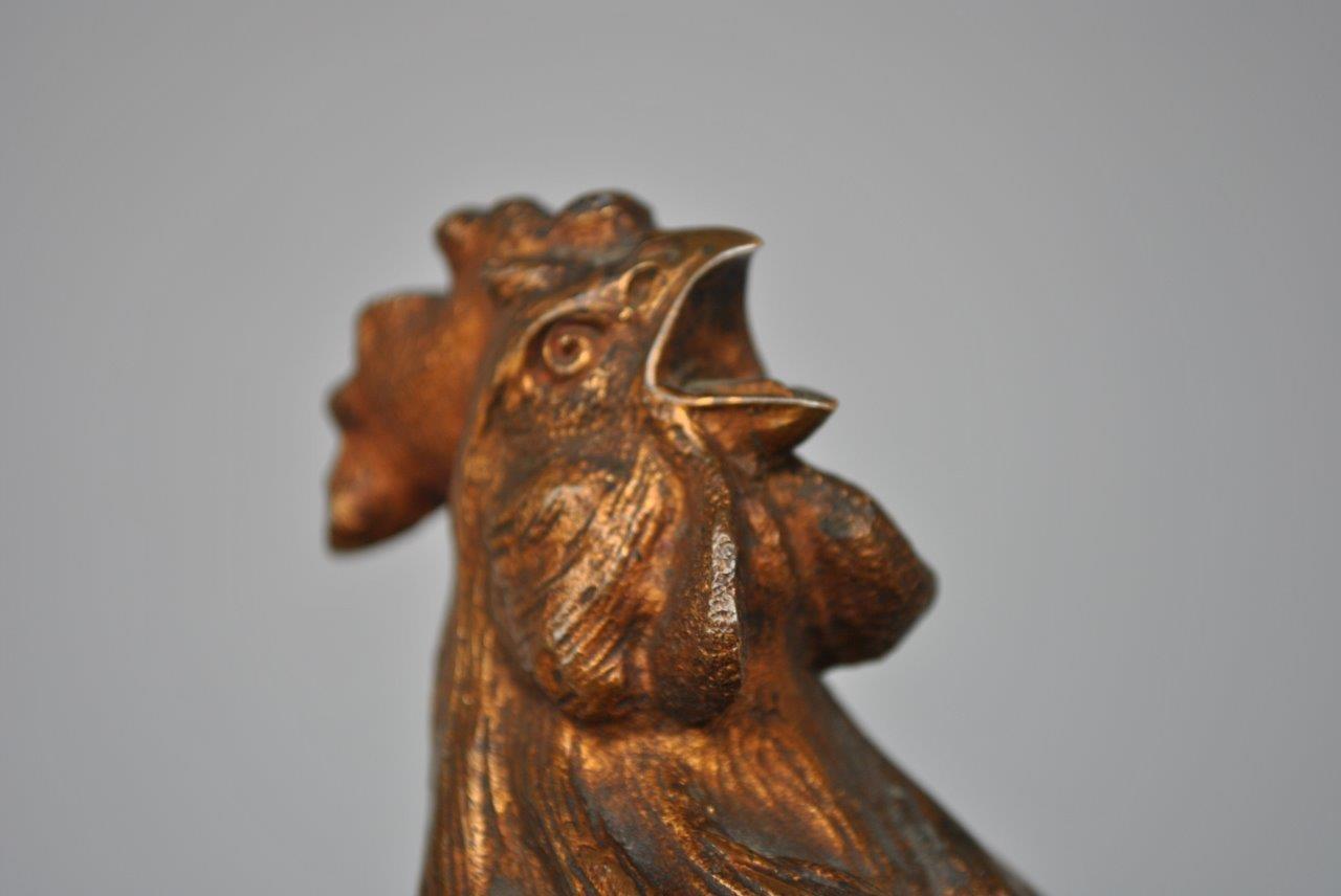 19th Century Late 19th French Cock by Edouard Drouot Bronze