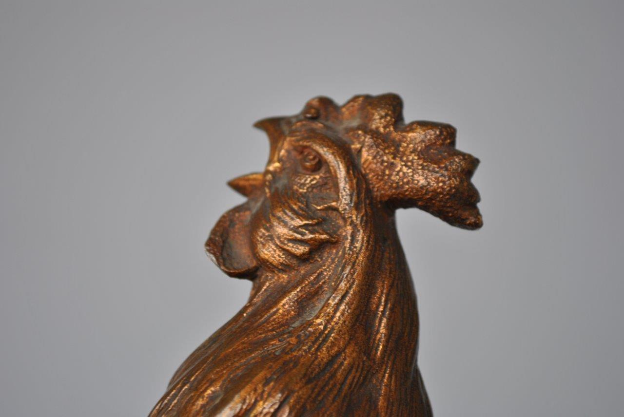 Late 19th French Cock by Edouard Drouot Bronze 1