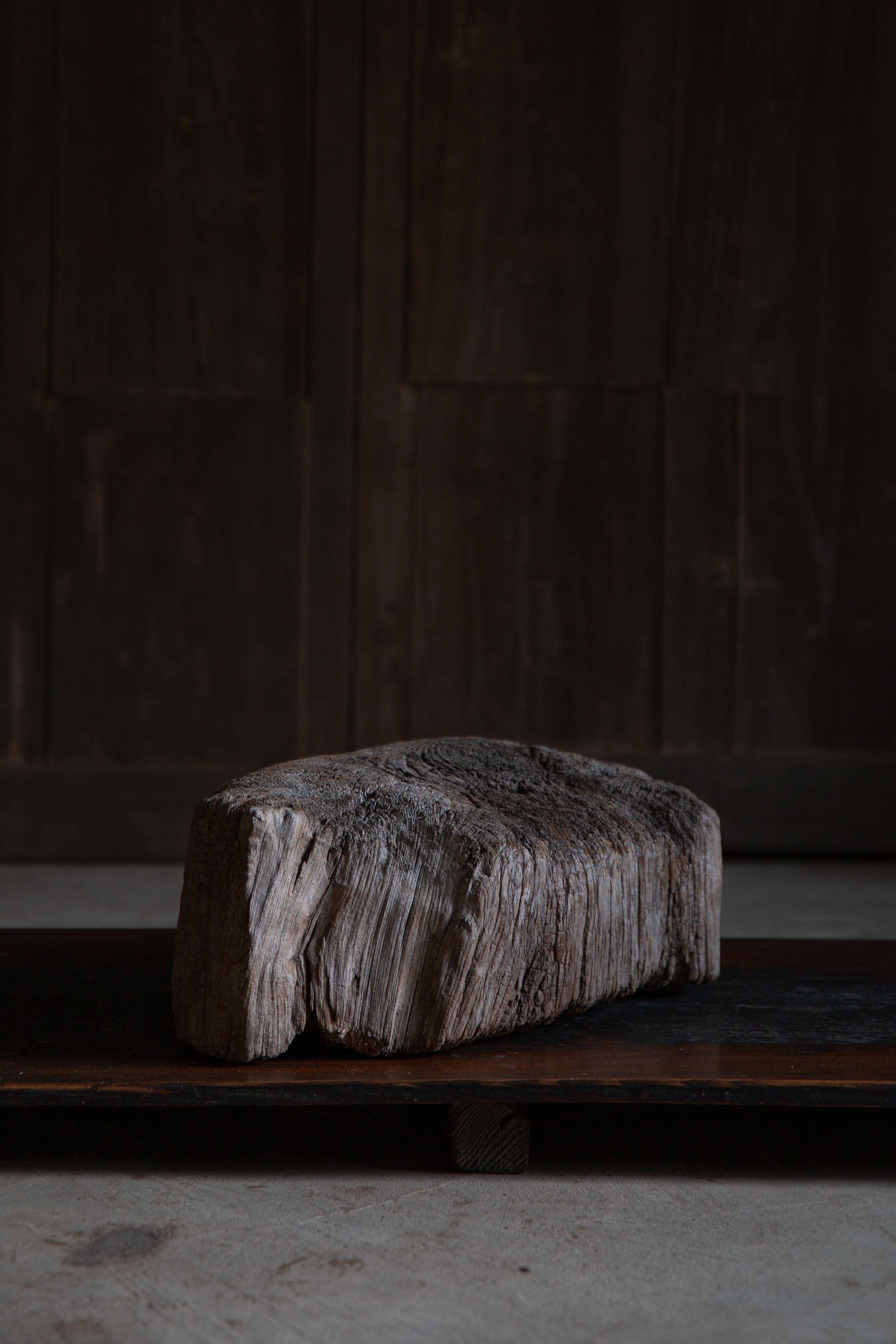 Tardo 19° Giapponese Antico espositore in legno wabi sabi pezzo d'arte decorativo Dai in vendita 8