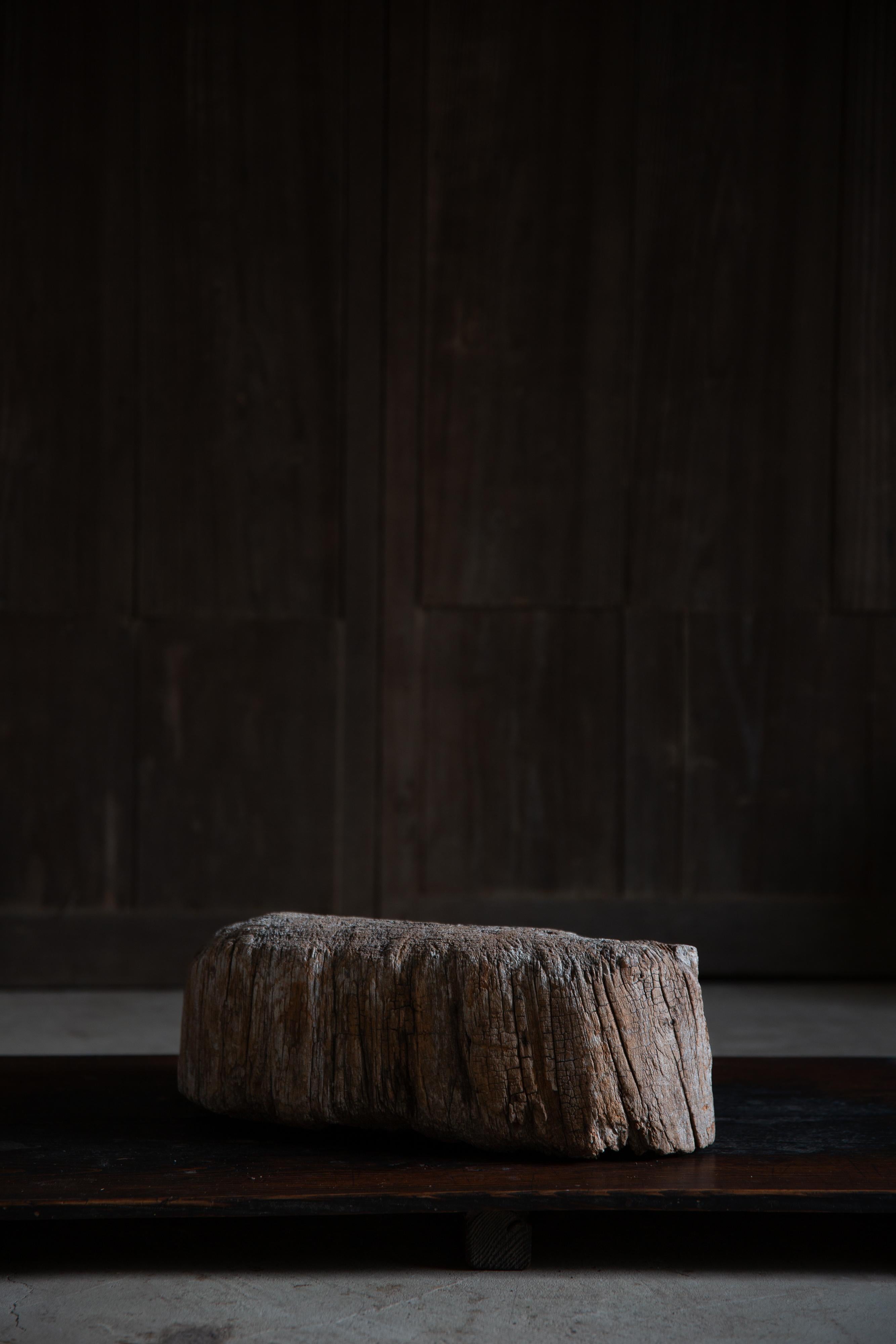 Tardo 19° Giapponese Antico espositore in legno wabi sabi pezzo d'arte decorativo Dai in vendita 10