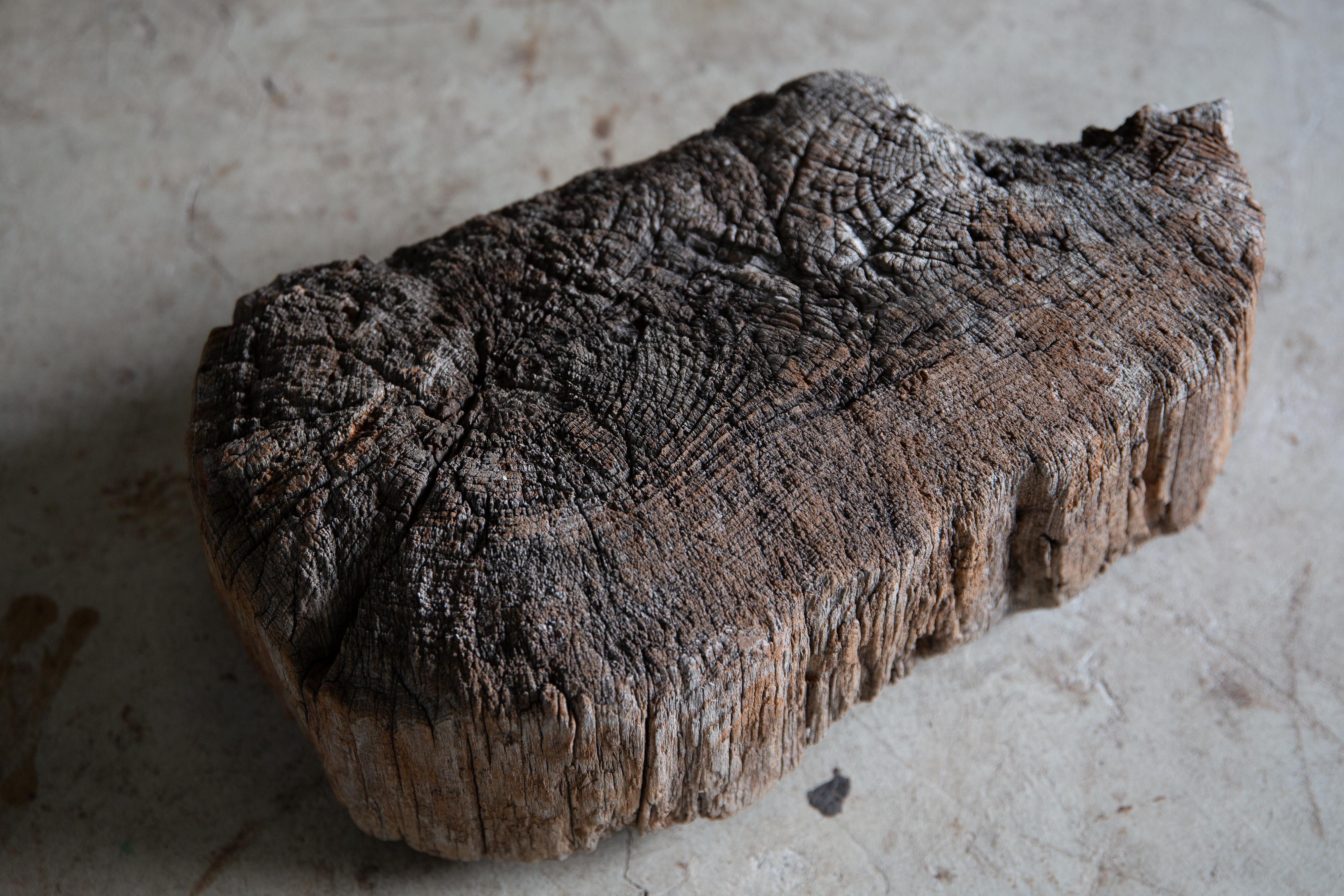 Tardo 19° Giapponese Antico espositore in legno wabi sabi pezzo d'arte decorativo Dai in vendita 12