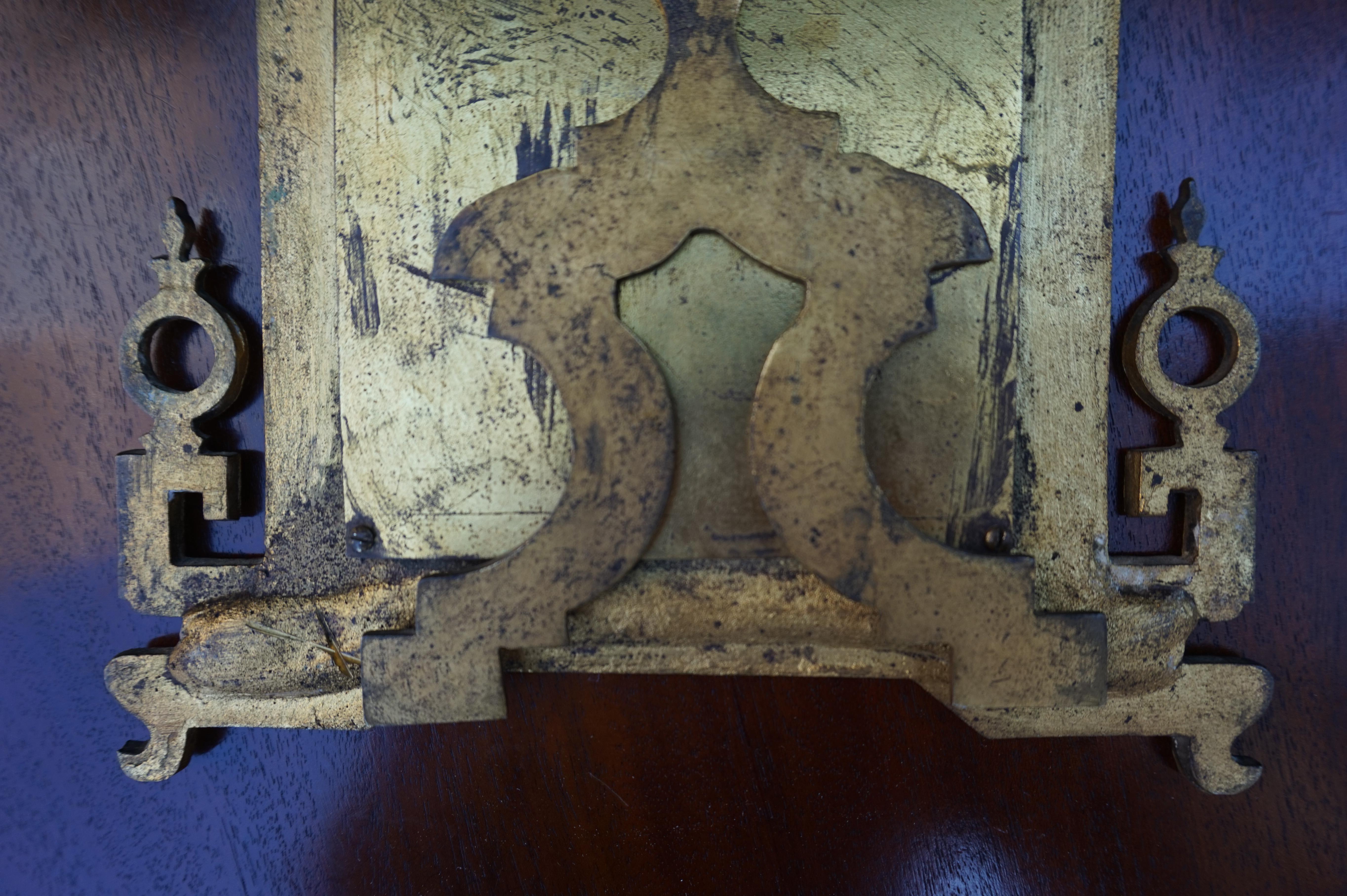 Miroir de table en bronze doré de la fin du XIXe ou du début du XXe siècle, de style chinois ou chinoiserie en vente 6