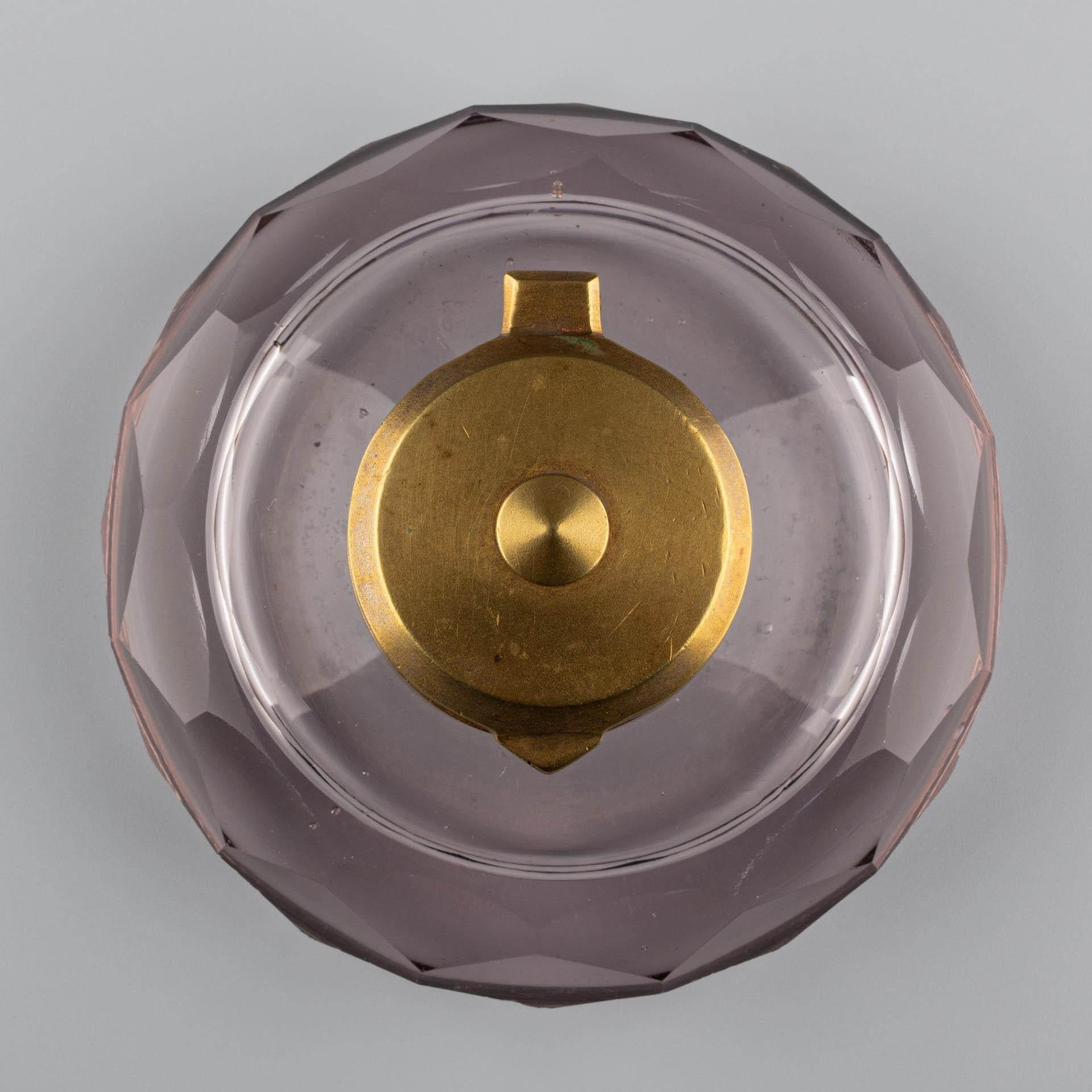 Tintero de cristal de finales del siglo XIX o principios del XX en venta 6