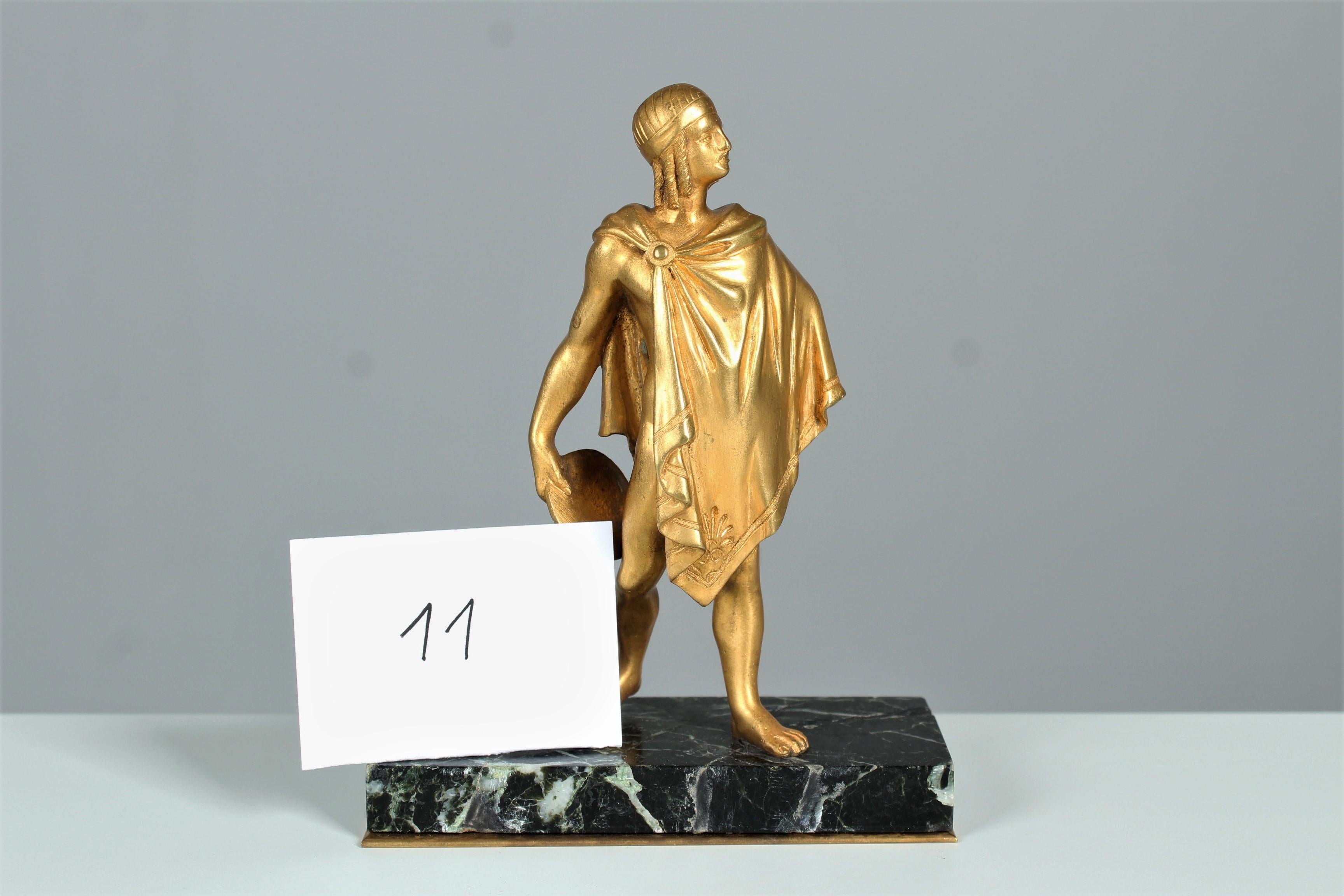 Late 19th or Early 20th Century Sculpture, Athlete with Discus, Édouard Drouot For Sale 3