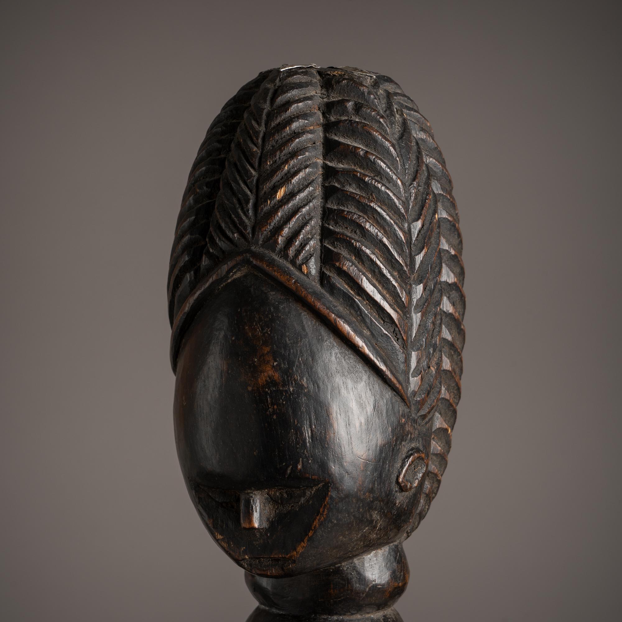 Late 19th-Early 20th Century Tribal Gola Helmet Mask, Liberia In Good Condition In New York, NY