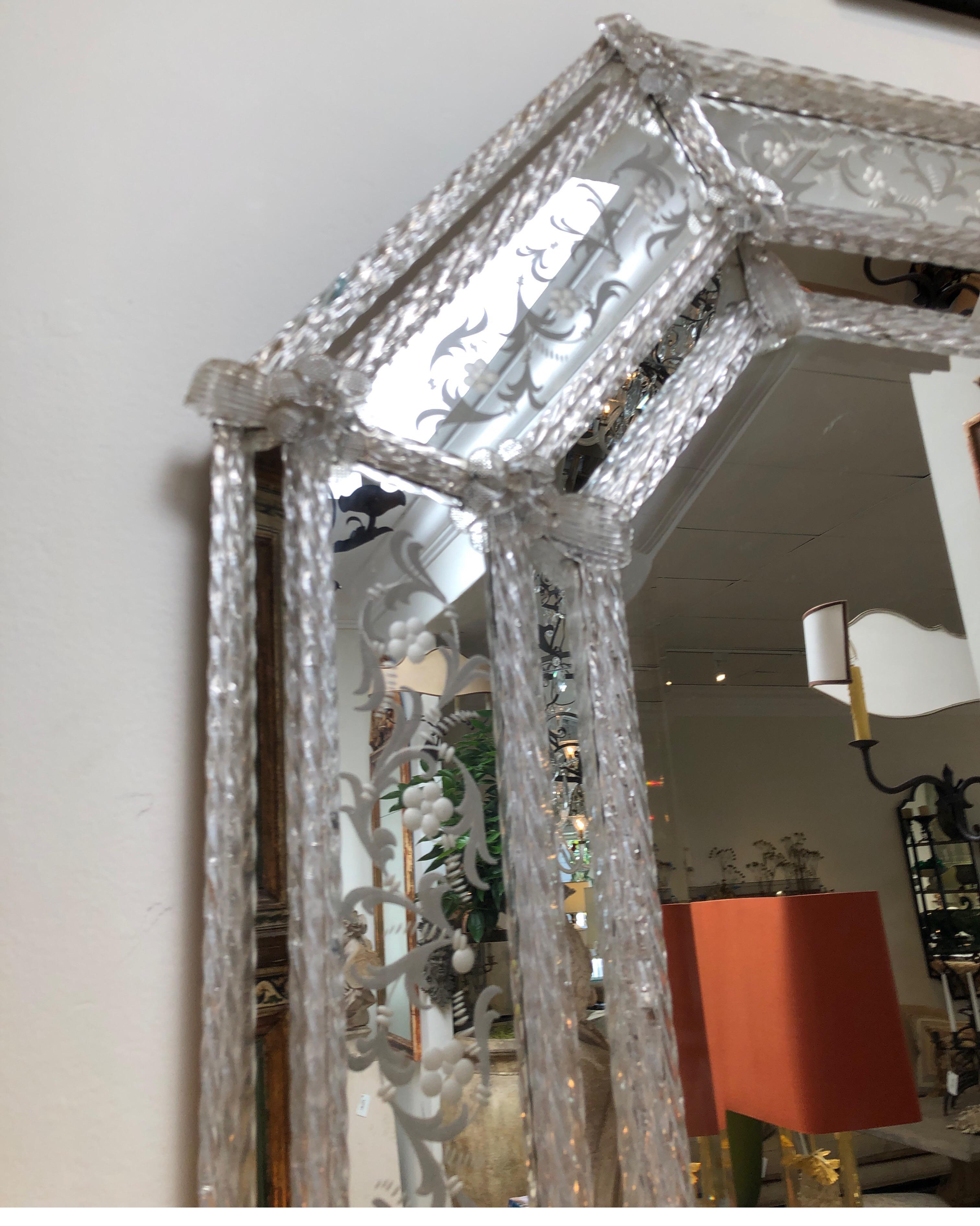 19th Century Late 19th or Early 20th Century Venetian Mirror