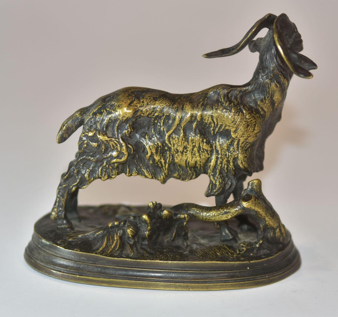 Francese Bronzo animale della fine del XIX secolo 