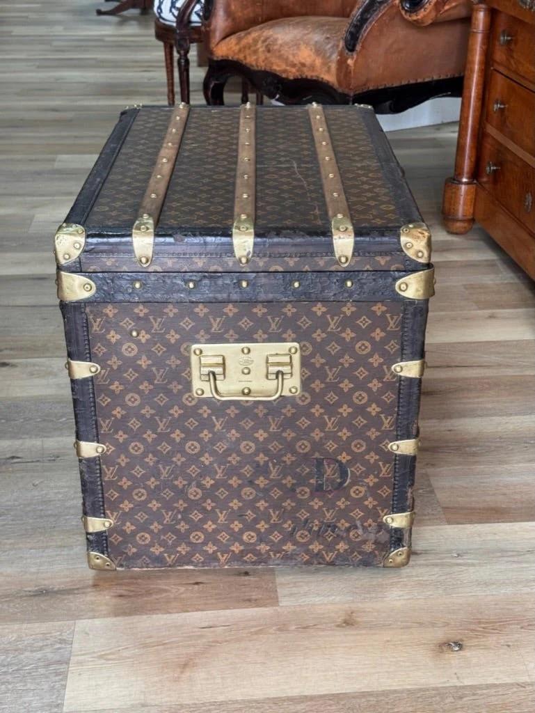 Baule a vapore Louis Vuitton della fine del XIX secolo o dell'inizio del XX secolo In condizioni buone in vendita a Charlottesville, VA