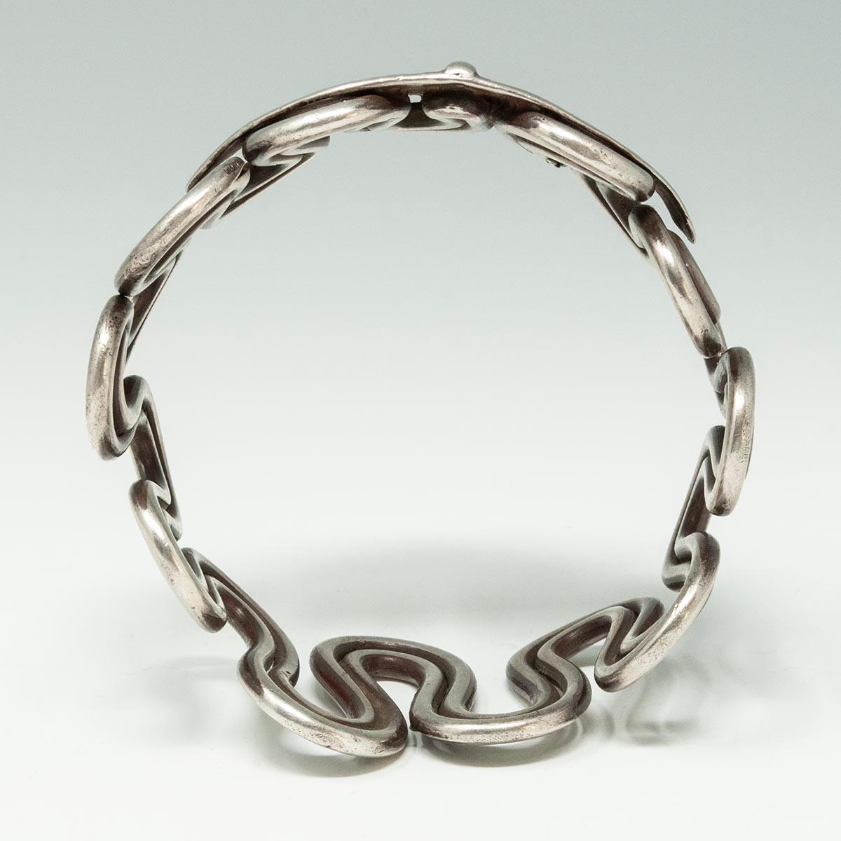 Late 19th to Early 20th Century Silver Wire Serpent Armlet, Rajasthan, India For Sale 1