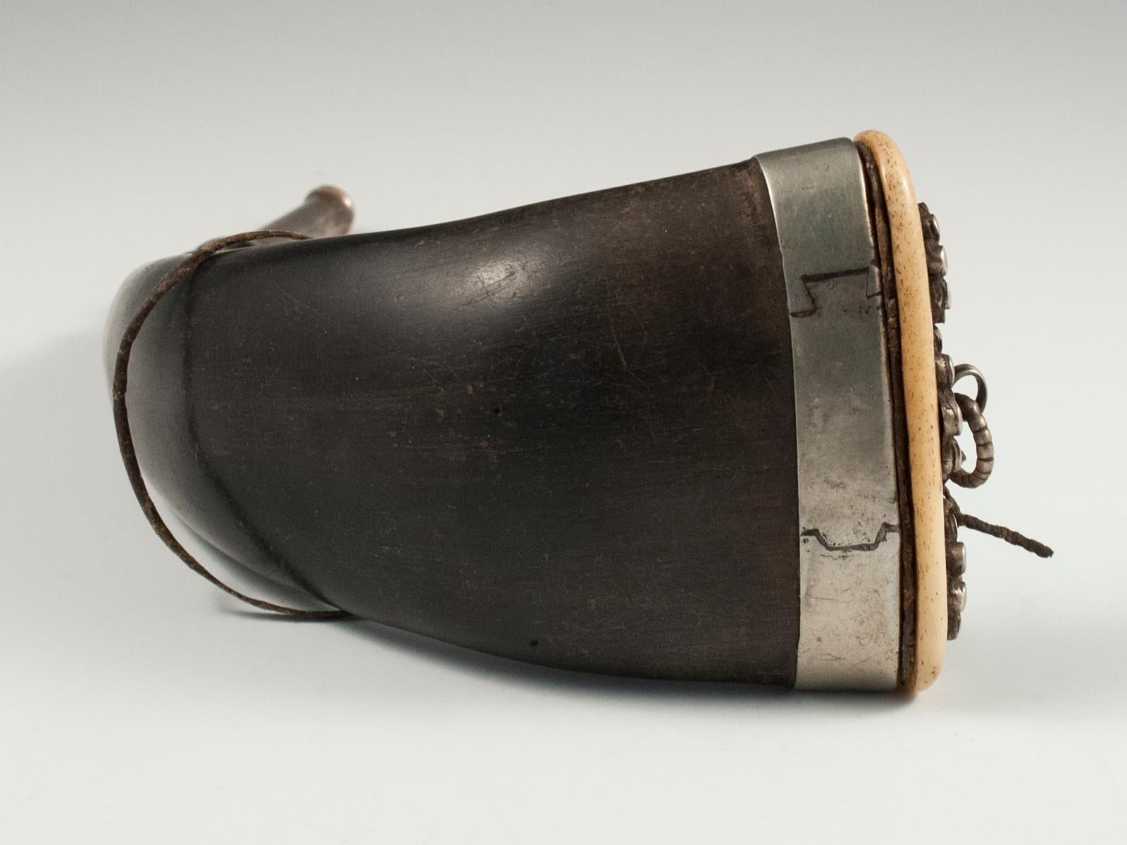 Tibetan Late 19th-Early 20th Century Tribal Snuff Container, Tibet For Sale