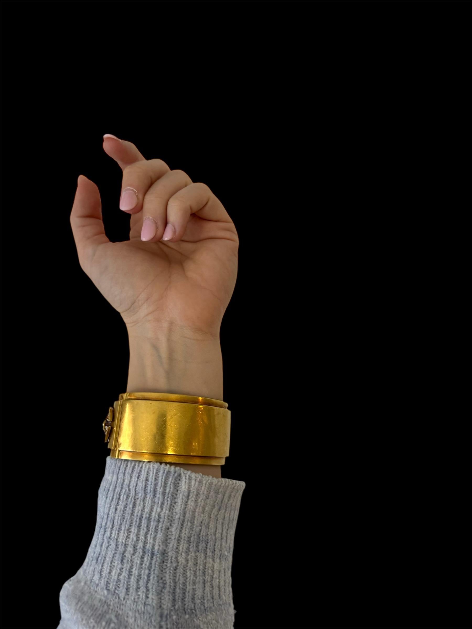 Fin du 19e siècle Bracelet en or jaune 18 carats, vers 1880-1900 2