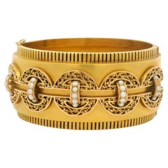 Fin du 19e siècle Bracelet en or jaune 18 carats, vers 1880-1900
