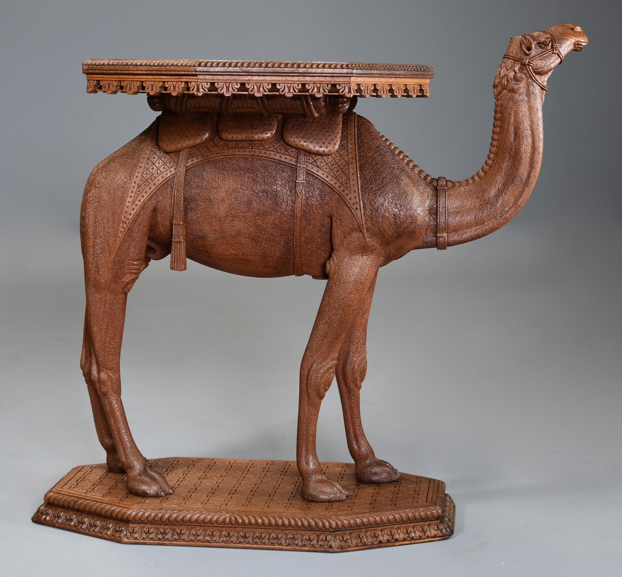 Late 19thc Anglo Indian Hardwood Camel Table of Superb Quality and Good Patina For Sale 6