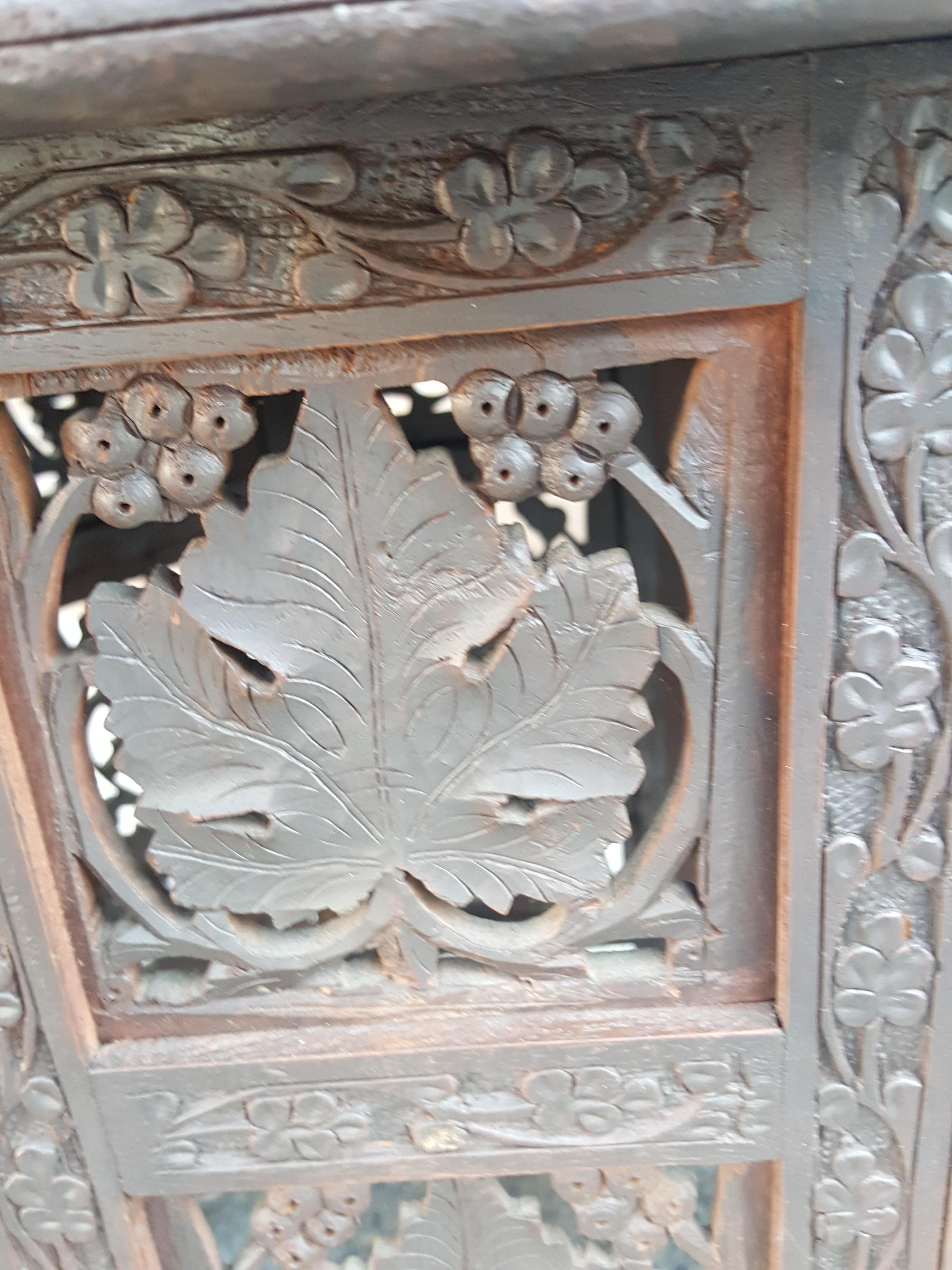 Anglo-Indian Late 19th Century Anglo Indian Hardwood Occasional Table For Sale