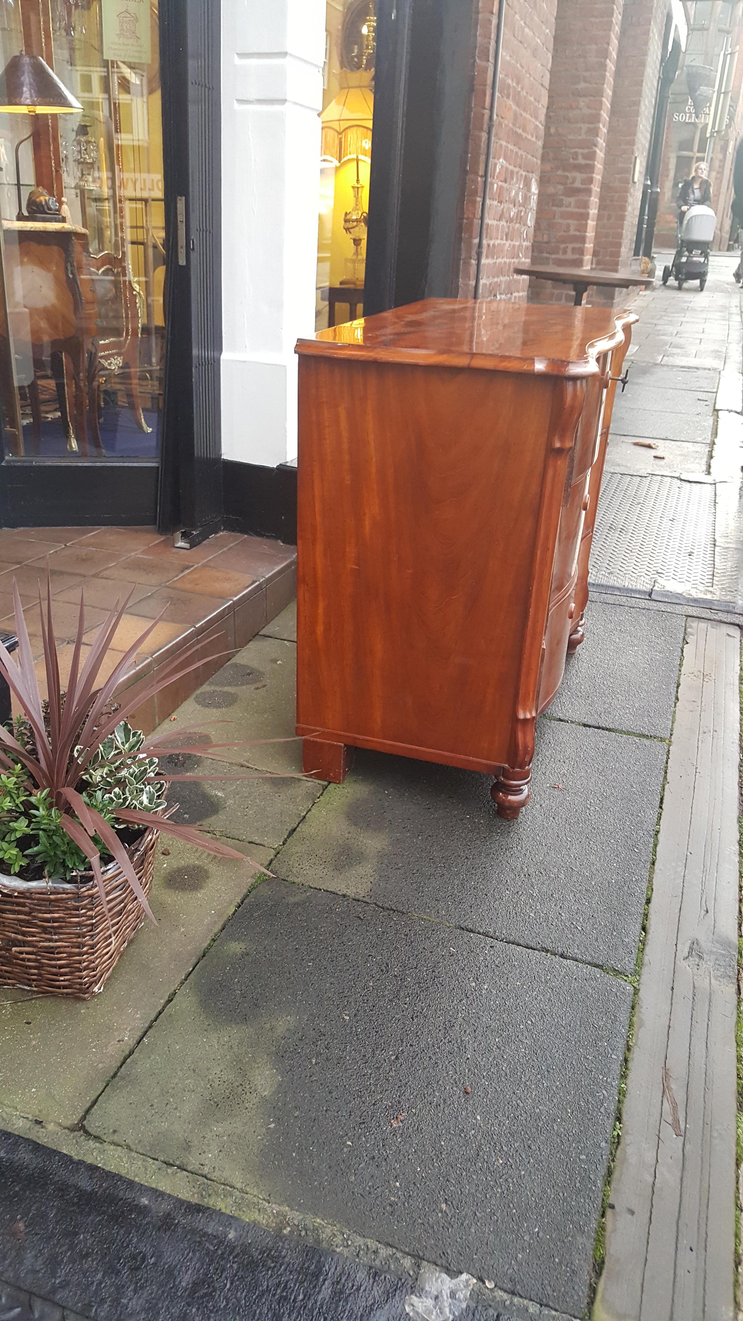 Mahogany Late 19th Century Biedermeier Chest of Drawers For Sale