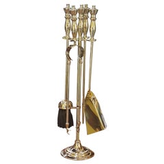 Late 19th Century Brass Fire Companion Set