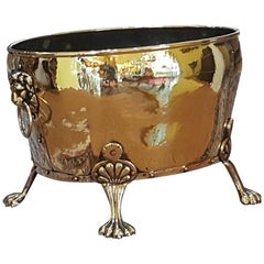 Late 19th Century Brass Log Bucket