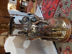 Late 19thC Brass Oil Table Lamp