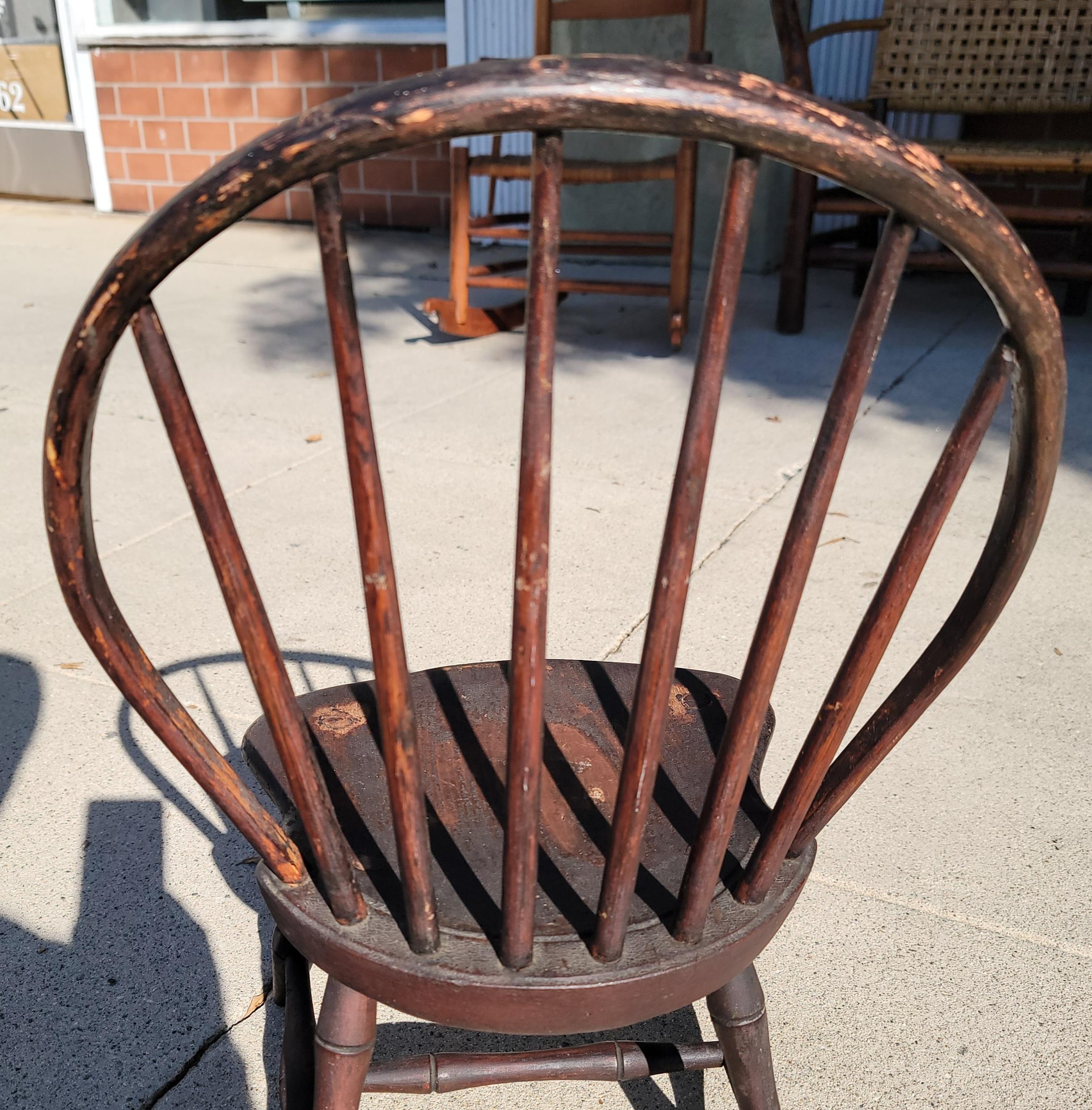 Fait main Fin du 18e siècle  Chaise Windsor pour enfant en vente