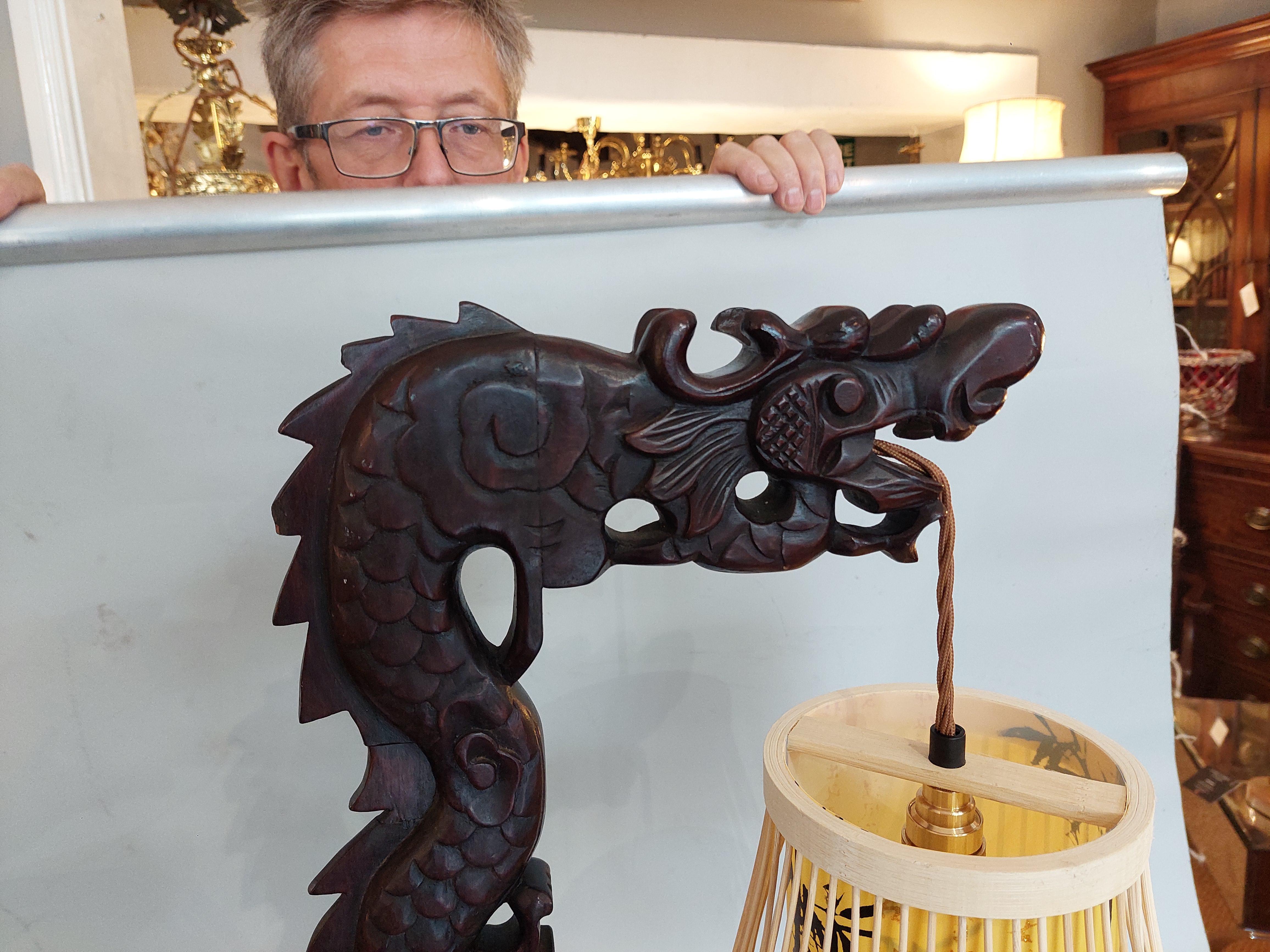Farol de madera dura de importación china de finales del siglo XIX en venta 1