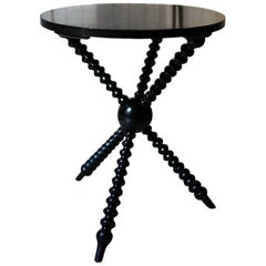 Ebonized Aesthetic Movement Ebonized Gypsy Table by Wylie & Lochhead