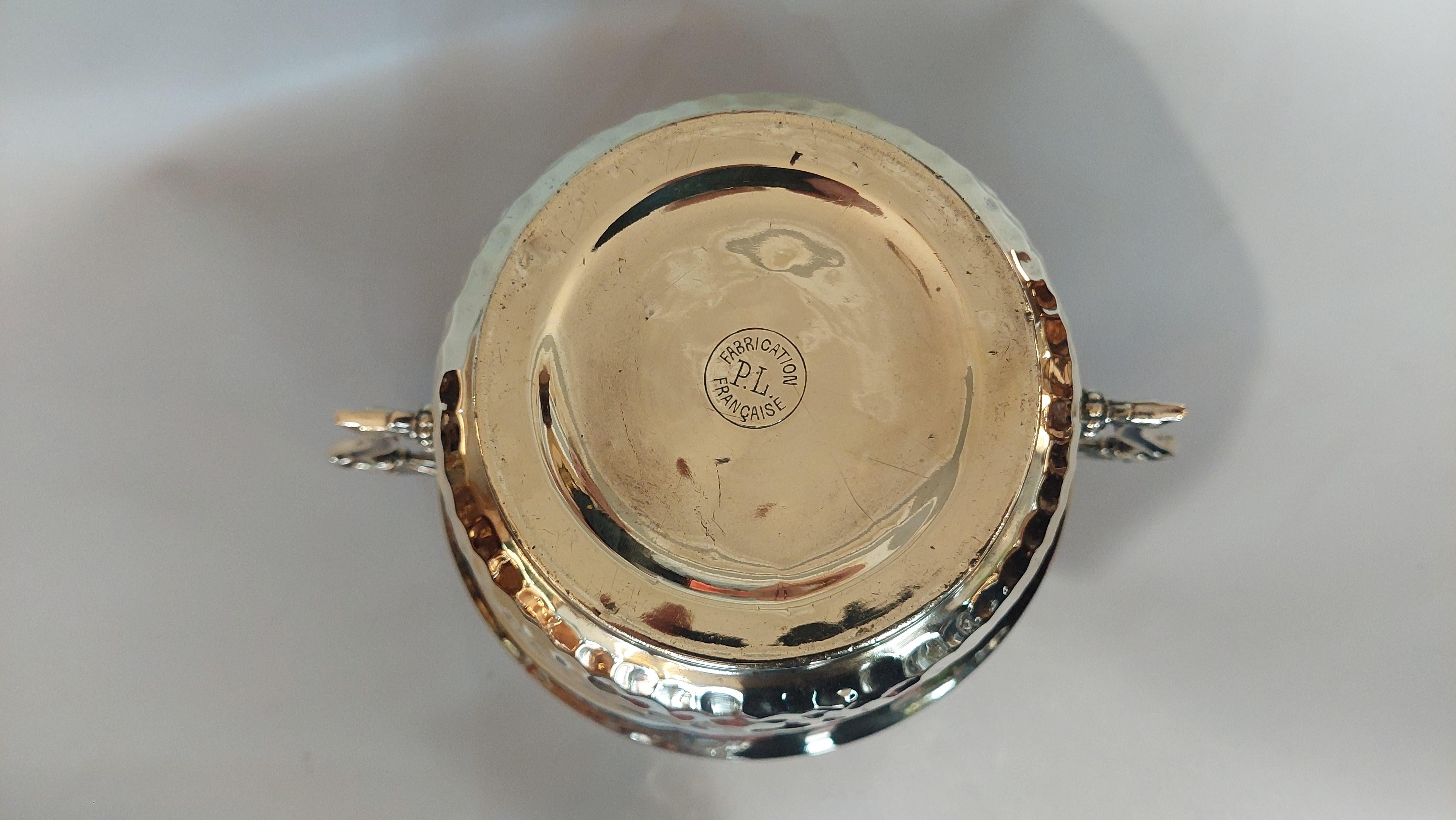 Late 19thC French Brass Two Handled Trophy Vase For Sale 3