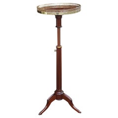 Late 19th Century French Mahogany Adjustable Side Lamp Table