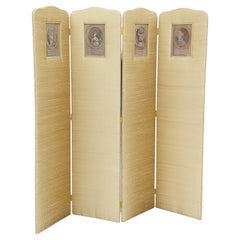 Late 19thC French Room Divider Screen