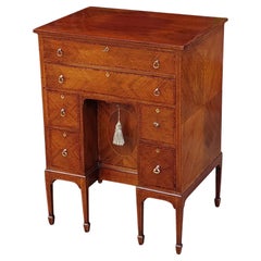 Late 19thC George II Style Mahogany Kneehole Desk