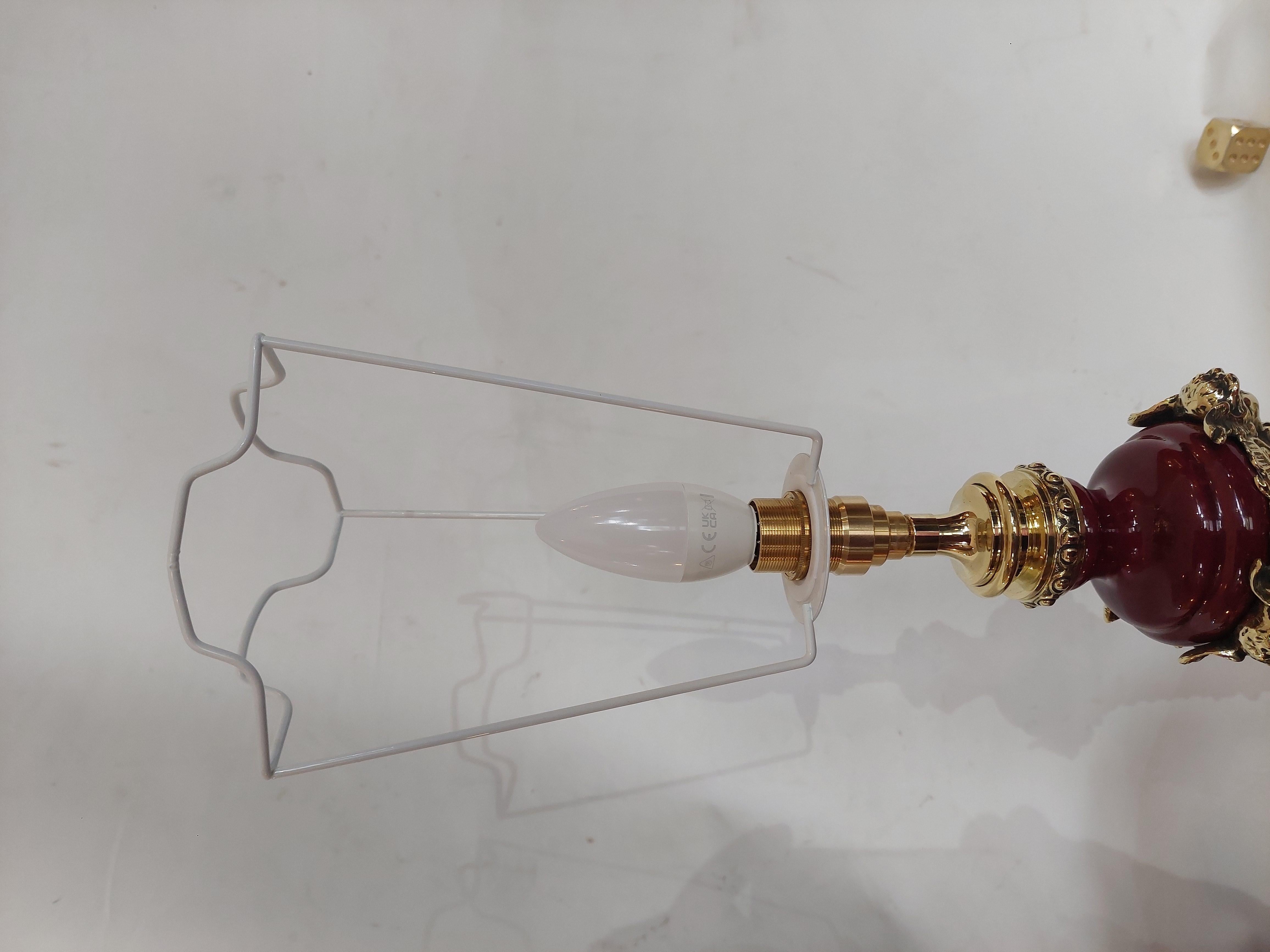 Lampada da tavolo montata in bronzo dorato della fine del XIX secolo in vendita 6