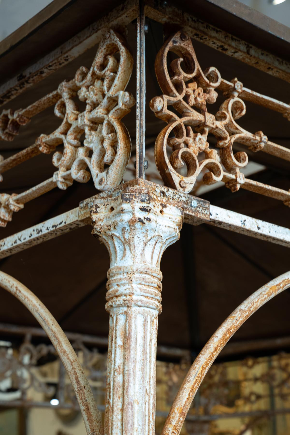 Late 19th Century Iron and Copper Garden Pergola 2