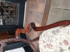 Poltrona in stile Hepplewhite in mogano della fine del XIX secolo