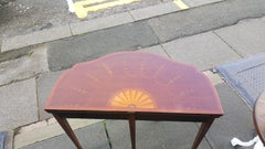 Late 19th Century Mahogany Inlaid Card Table