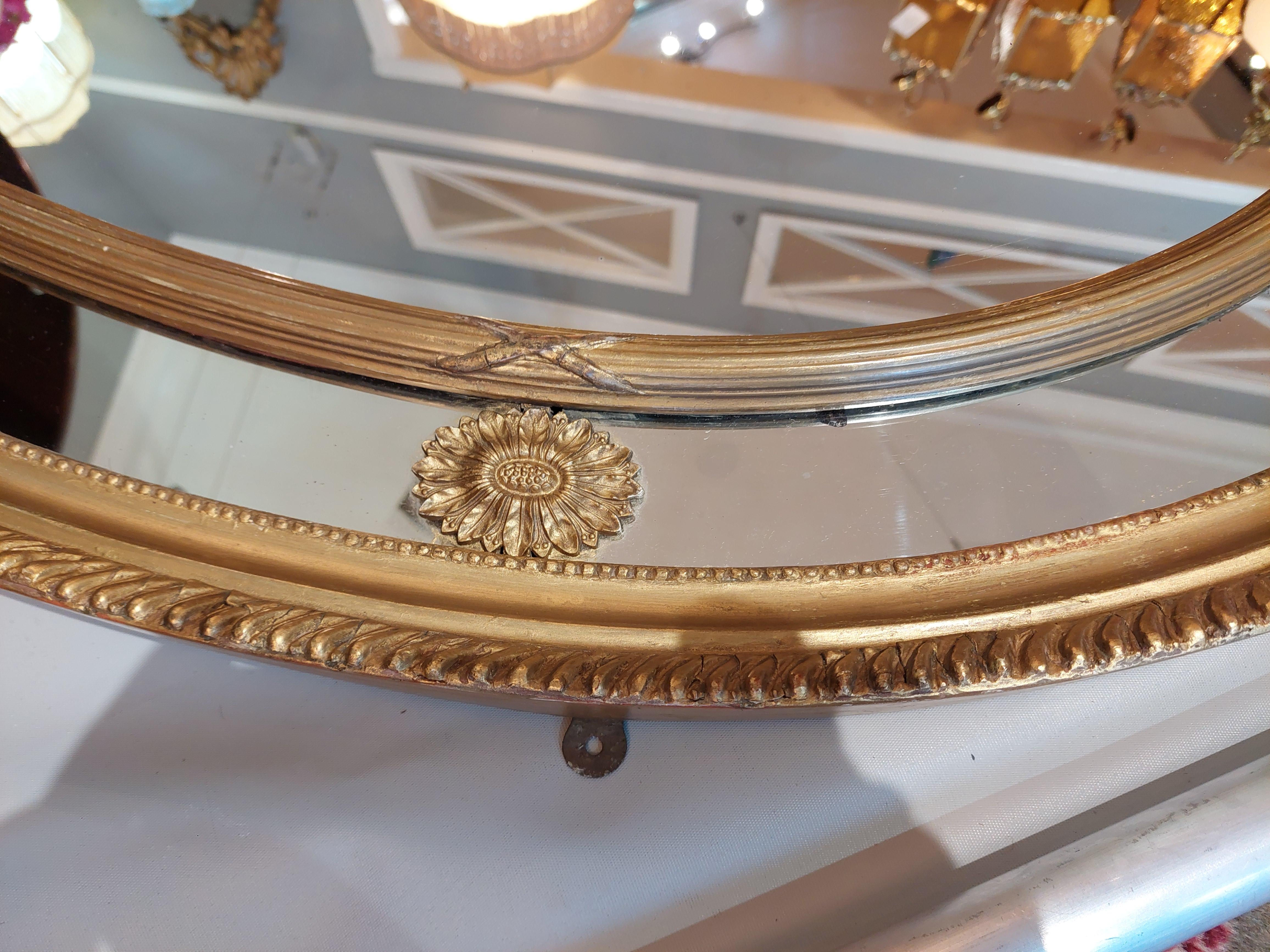 Specchio in legno dorato in stile Regency della fine del XIX secolo In condizioni buone in vendita a Altrincham, GB