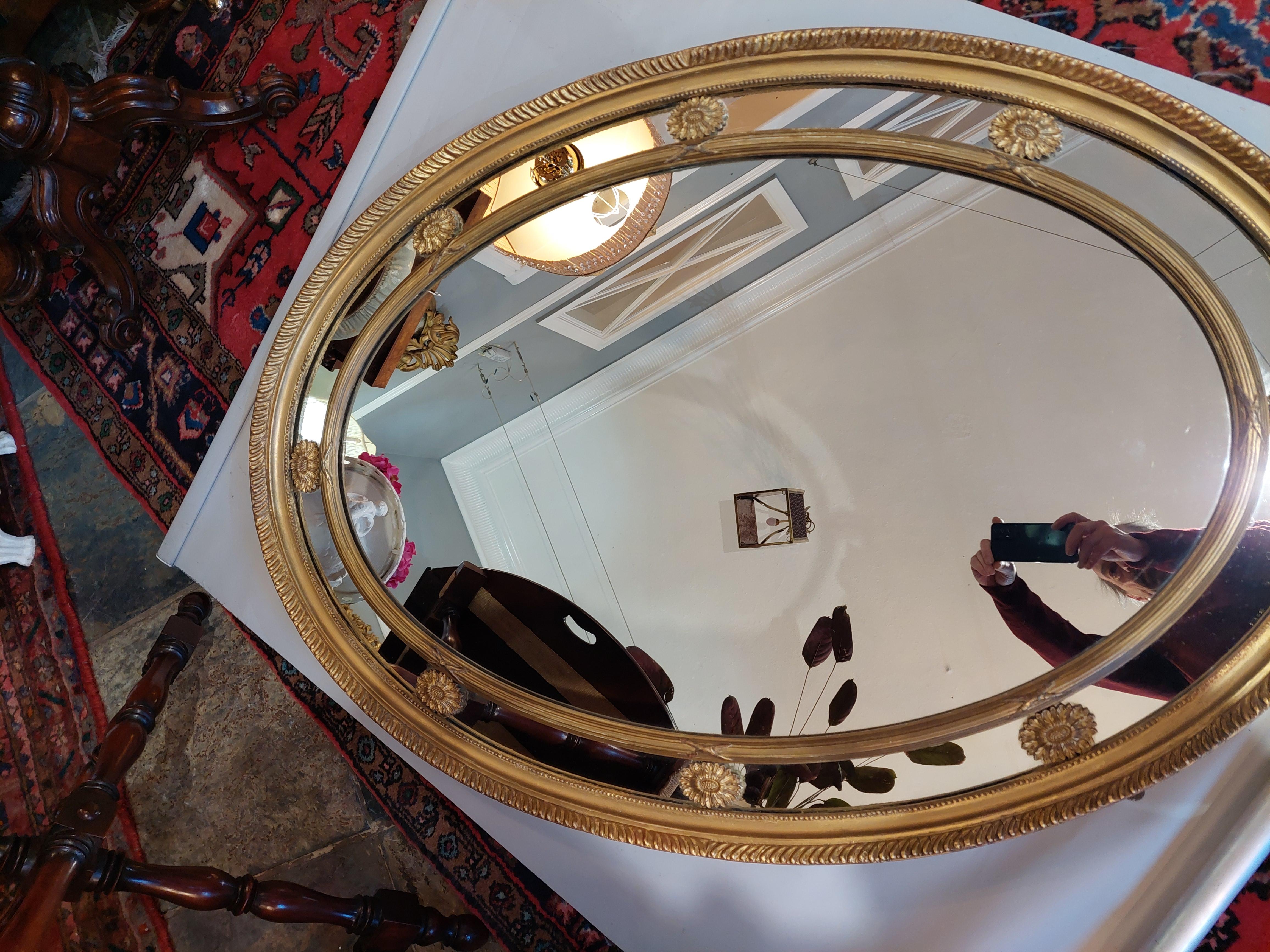 Specchio in legno dorato in stile Regency della fine del XIX secolo in vendita 1