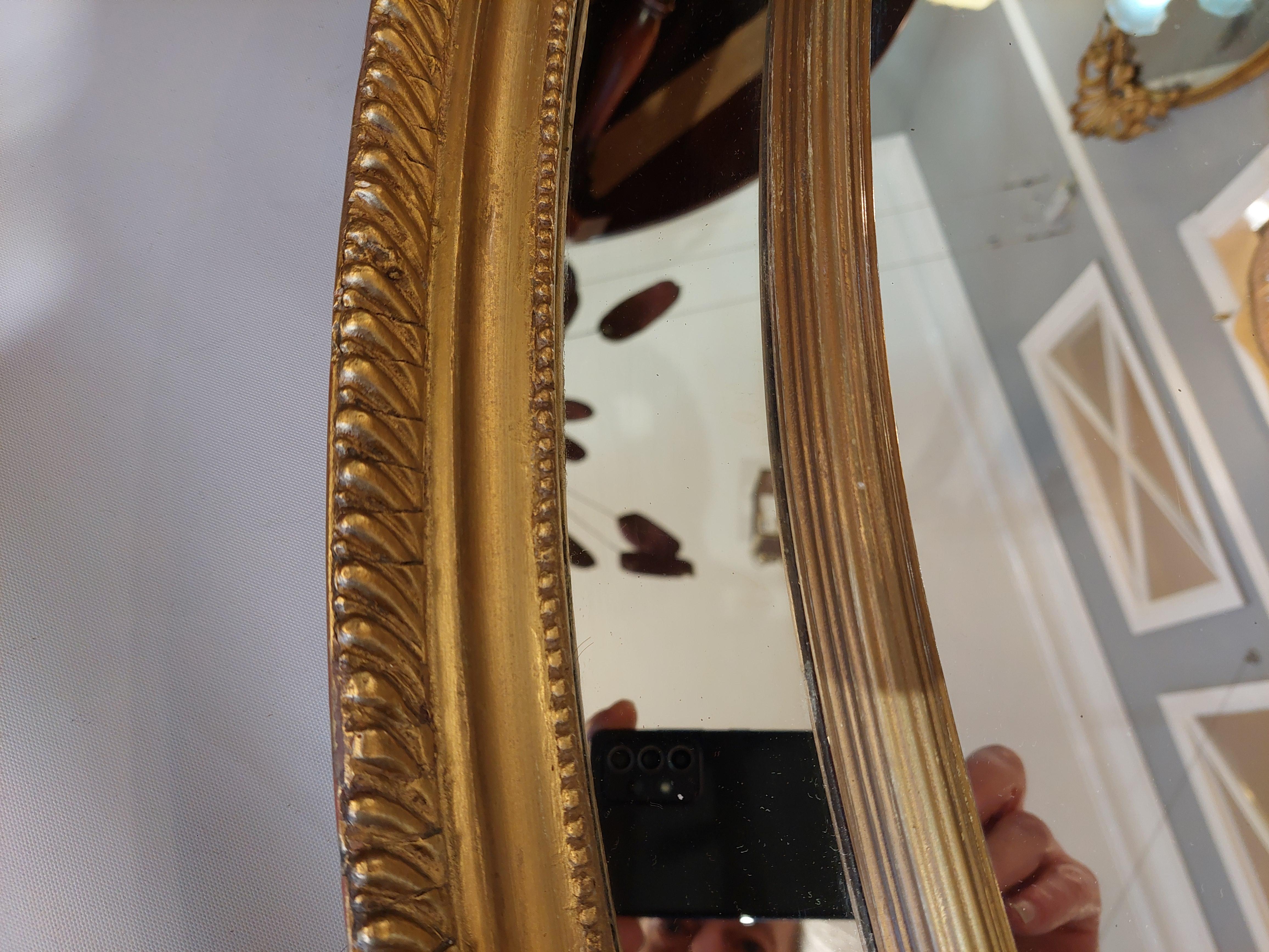 Specchio in legno dorato in stile Regency della fine del XIX secolo in vendita 2